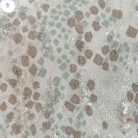 Calvin Klein White and Silver Sequin Top sz L Y2K - Picture 7 of 10